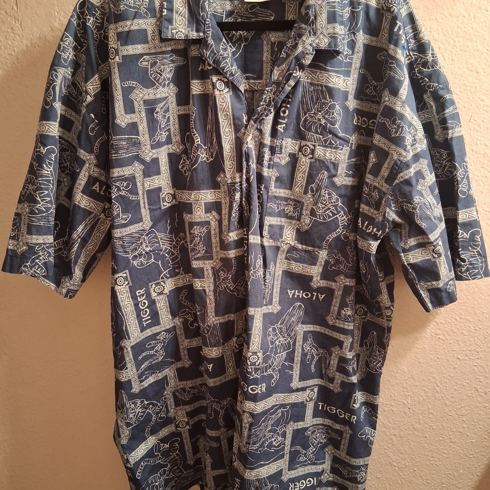 Disney Blue Patterned Men's Shirt